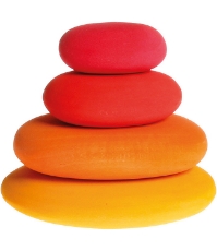 Imagine Forme in echilibru, oval, nuante de rosu