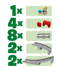 Imagine Lego Duplo Pod si sine de cale ferata 10872