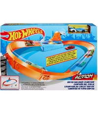 Imagine Hot Wheels Circuit Rapid cu lansator si masinuta Exclusiva