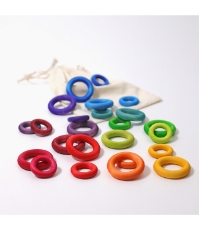 Imagine Set de ineluse colorate, curcubeu