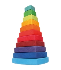 Imagine Turn de stivuit cu triunghiuri pentru bebelusi