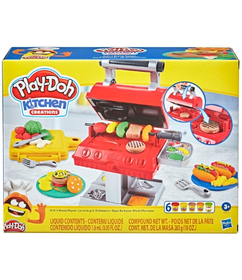 Imagine Play-Doh set Gratar cu forme si stampile