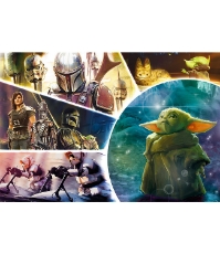 Imagine Puzzle Trefl 100 Starwars Baby Yoda Madalorianul