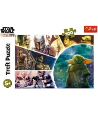 Imagine Puzzle Trefl 100 Starwars Baby Yoda Madalorianul