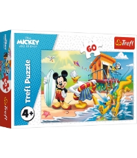 Imagine Puzzle Trefl 60 Distractie pe Plaja cu Mickey Mouse