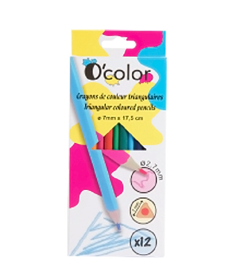 Imagine Set 12 creioane colorate triunghiulare