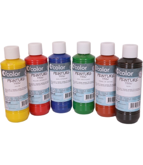 Imagine Set 6 culori pentru pictura pe materiale textile