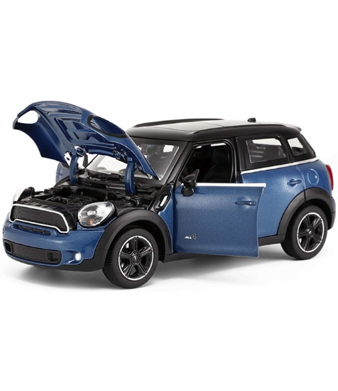Imagine Masinuta metalica Mini Cooper albastru scara 1 la 24