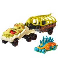Imagine Set camion si masina sport Hot Wheels Fossil Night