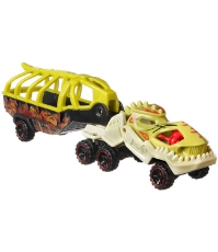 Imagine Set camion si masina sport Hot Wheels Fossil Night