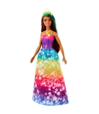 Imagine Barbie papusa Dreamtopia Printesa  cu coronita galbena