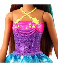 Imagine Barbie papusa Dreamtopia Printesa  cu coronita galbena