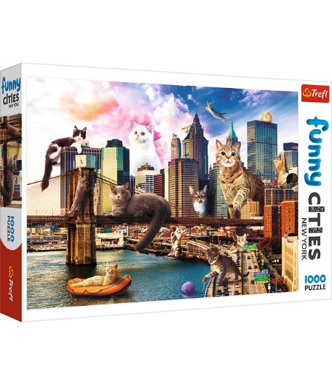 Imagine Puzzle Trefl 1000 Pisicute la New York