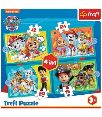 Imagine Puzzle Trefl 4 in 1 Patrula Catelusilor