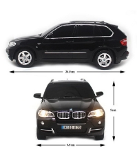 Imagine Masina cu telecomanda BMW X5 negru cu scara 1 La 18