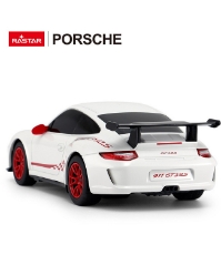 Imagine Masina cu telecomanda Porsche GT 3  RS alb cu scara 1 La 24
