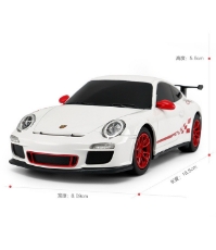 Imagine Masina cu telecomanda Porsche GT 3  RS alb cu scara 1 La 24