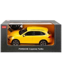 Imagine Masina cu telecomanda Porsche Cayenne Turbo galben cu scara 1 La 14