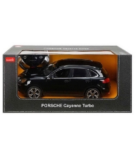 Imagine Masina cu telecomanda Porsche Cayenne Turbo negru cu scara 1 La 14