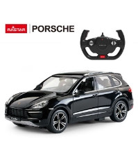 Imagine Masina cu telecomanda Porsche Cayenne Turbo negru cu scara 1 La 14