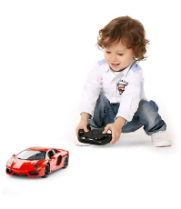 Imagine Masina cu telecomanda Lamborghini Aventador rosu cu scara 1 La 24