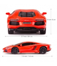 Imagine Masina cu telecomanda Lamborghini Aventador rosu cu scara 1 La 24