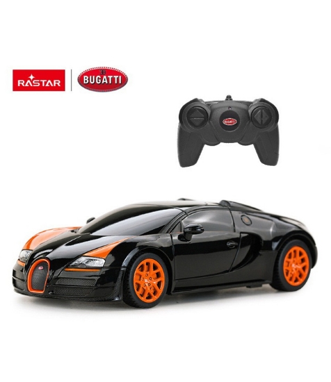 Imagine Masina cu telecomanda Bugatti Grand Sport Vitesse negru cu scara 1 La 24