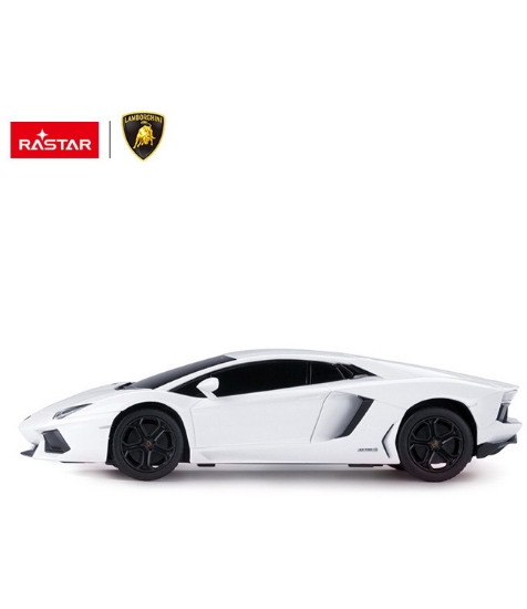 Imagine Masina cu telecomanda Lamborghini Aventador alb cu scara 1 La 24