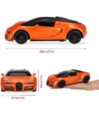 Imagine Masina cu telecomanda Bugatti Grand Sport Vitesse portocaliu cu scara 1 La 24