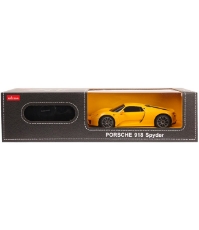 Imagine Masina cu telecomanda Porsche 918 Spyder galben cu scara 1 La 24