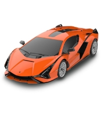 Imagine Masina cu telecomanda Lamborghini Sian portocaliu cu scara 1 La 24