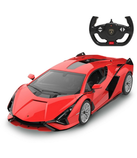 Imagine Masina cu telecomanda Lamborghini Sian rosu cu scara 1 la 14