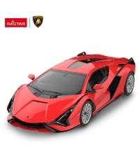 Imagine Masina cu telecomanda Lamborghini Sian rosu cu scara 1 la 14