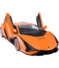 Imagine Masina cu telecomanda Lamborghini Sian portocaliu cu scara 1 La 14