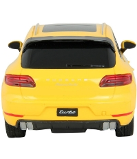 Imagine Masina cu telecomanda Porsche Macan Turbo galben cu scara 1 La 24