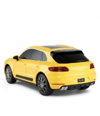 Imagine Masina cu telecomanda Porsche Macan Turbo galben cu scara 1 La 24