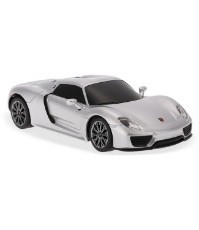 Imagine Masina cu telecomanda Porsche 918 Spyder argintiu cu scara 1 La 24