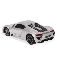 Imagine Masina cu telecomanda Porsche 918 Spyder argintiu cu scara 1 La 24