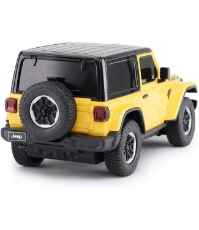 Imagine Masina cu telecomanda Jeep Wrangler Rubicon galben cu scara 1 La 24