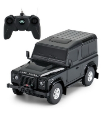 Imagine Masina cu telecomanda Land Rover Defender negru cu scara 1 la 24