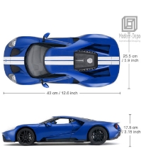 Imagine Masina cu telecomanda Ford GT albastru cu scara 1 La 14