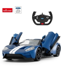 Imagine Masina cu telecomanda Ford GT albastru cu scara 1 La 14