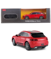 Imagine Masina cu telecomanda Porsche Macan Turbo rosu cu scara 1 La 24