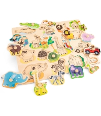 Imagine Puzzle lemn Safari 17 piese NEW