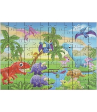 Imagine Puzzle cu dinozauri (96 piese)