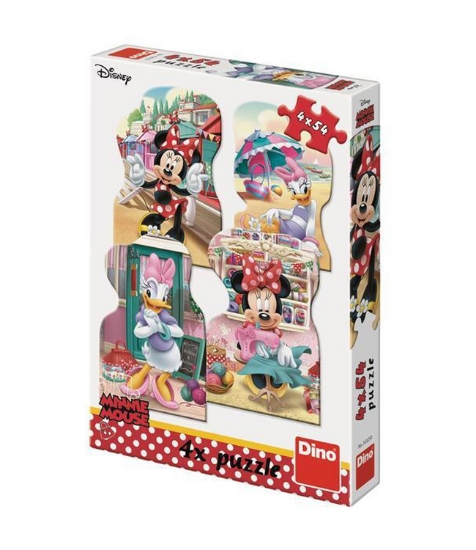 Imagine Puzzle 4 in 1 - Minnie si Daisy in vacanta (54 piese)