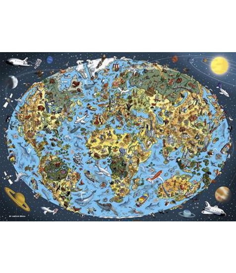 Imagine Puzzle - Harta lumii pentru copii (1000 de piese)
