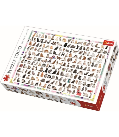 Imagine Puzzle Trefl 1000 Pisici 208 la Numar