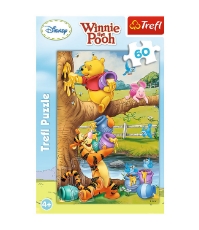 Imagine Puzzle Trefl 60 Winnie The Pooh Toti la Treaba