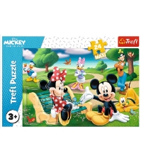 Imagine Puzzle Trefl 24 Maxi Mickey Mouse intre prieteni